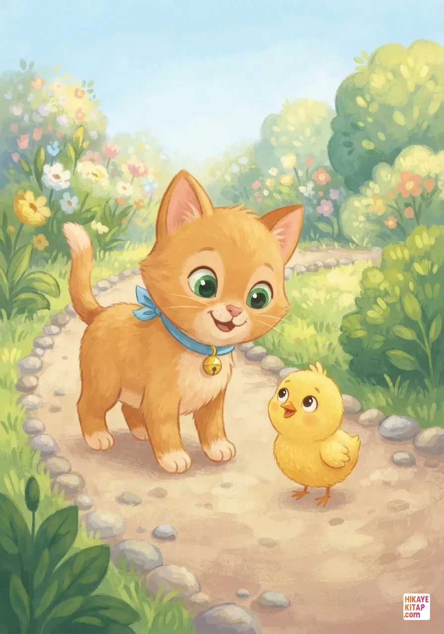 Minik Kedi ve Mavi Kelebek Sayfa 4 görseli