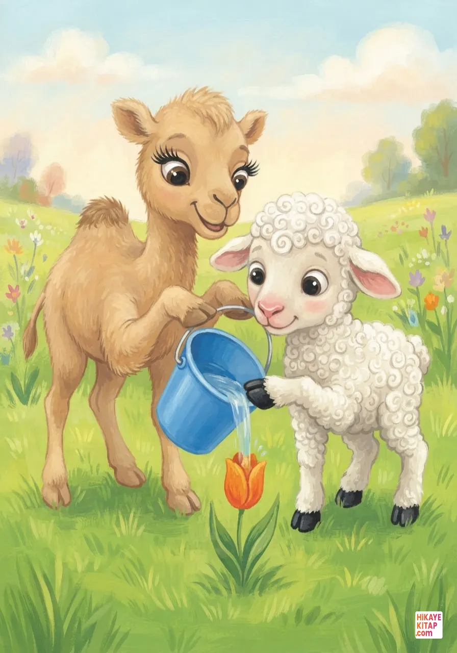 Minik Deve ve Küçük Su Kovası Sayfa 8 görseli