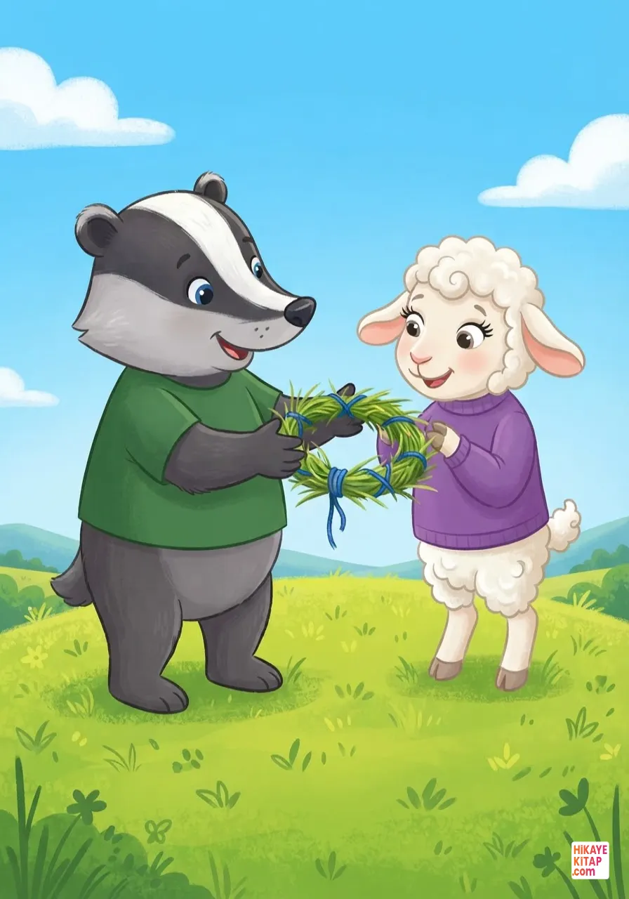 Minik Porsuk ve Mavi İplik Sayfa 6 görseli