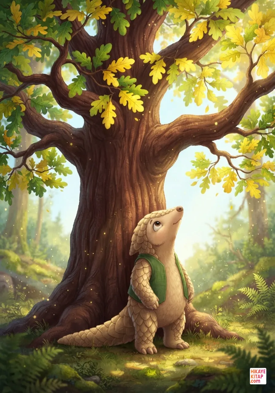 Minik Pangolin ve Yaprak Takvimi 1 görseli